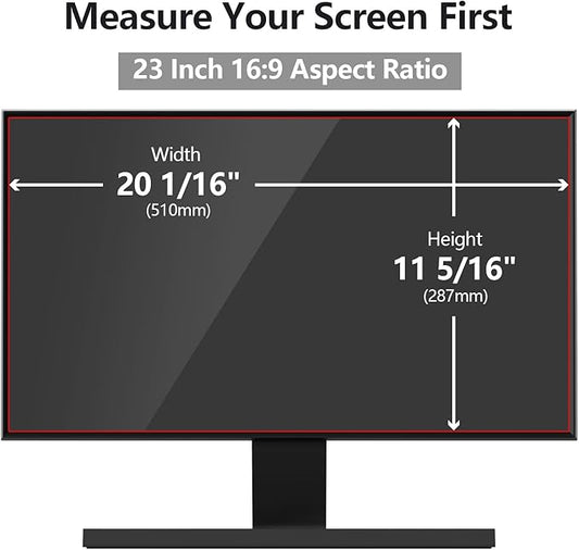 [5 Pack] 23 Inch Computer Privacy Screen Protector for 16:9 Widescreen Monitors-Anti-Glare & Blue Light Filter,Anti-Spy Film,Reduces Eye Strain (Fits Most Desktop Screens)