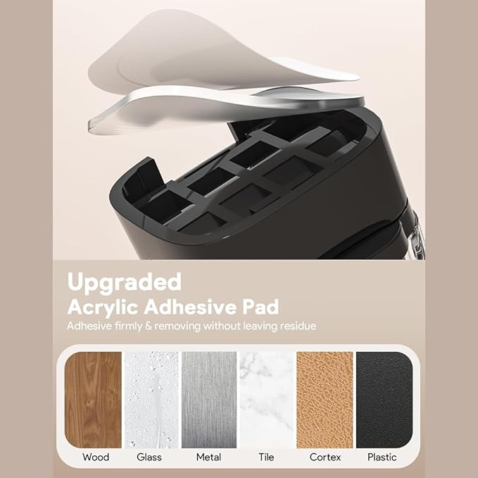 Magnetic Cable Clips, Adjustable Cord Holder Management, Adhesive Wire Keeper Organizer for Home Office Desk Phone PC Car Wall Desktop Nightstand Appliance (9-Pack Black Crystal)