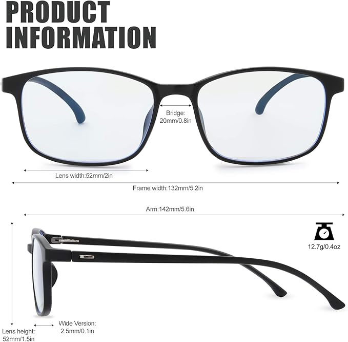 Kids Blue Light Blocking Glasses Silicone Flexible TR-90 Frame, Computer Gaming TV Phone Glasses for Boys Girls Age 3-14 (4-14 yr-Old, B0201 Black)