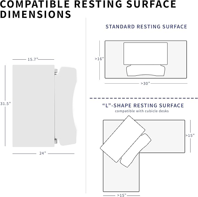 VIVO 32 inch Desk Converter, K Series, Height Adjustable Sit to Stand Riser, Dual Monitor and Laptop Workstation with Wide Keyboard Tray, White, DESK-V000KW