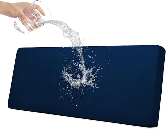 Easy-Going 100% Waterproof Sofa Seat Cushion Slipcovers Couch Cushion Cover Stretch Furniture Protector for Kids, Pets (Sofa Cushion, Navy)