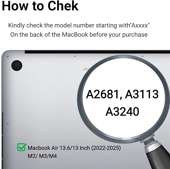 Strong Magnetic Privacy Screen with Camera Cover Screen Protector Compatible with Macbook Air 13.6inch/13inch(2022-2025 M2/M3/M4), Removable Laptop Shield A2681 A3113 A3240 Anti Glare Anti Blue Light