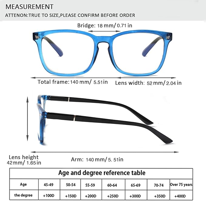 Henotin 4-Pack Blue Light Blocking Reading Glasses Women Men,Spring Hinge Computer Readers,Anti UV Ray Square Nerd Eyeglasses (Mixed Color-C, 2.50)