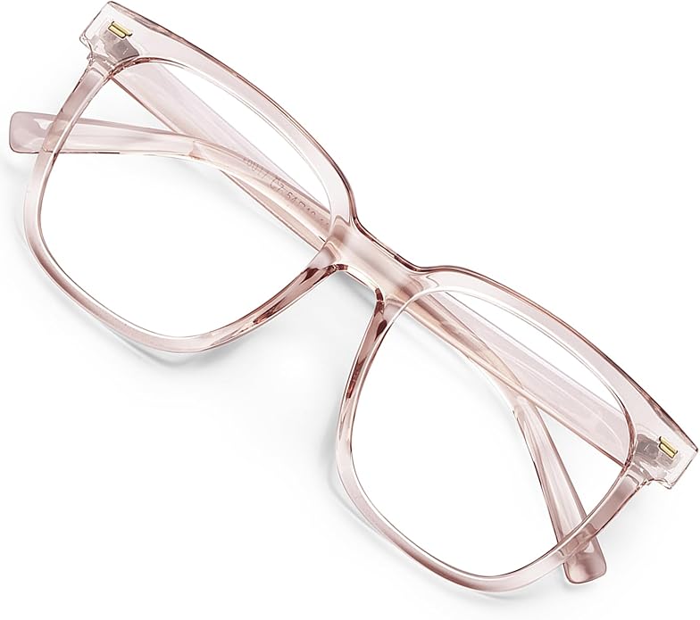 PANNER Oversized Square Blue Light Blocking Glasses for Women Men Anti Glare Reduce Eyestrain Computer Glasses