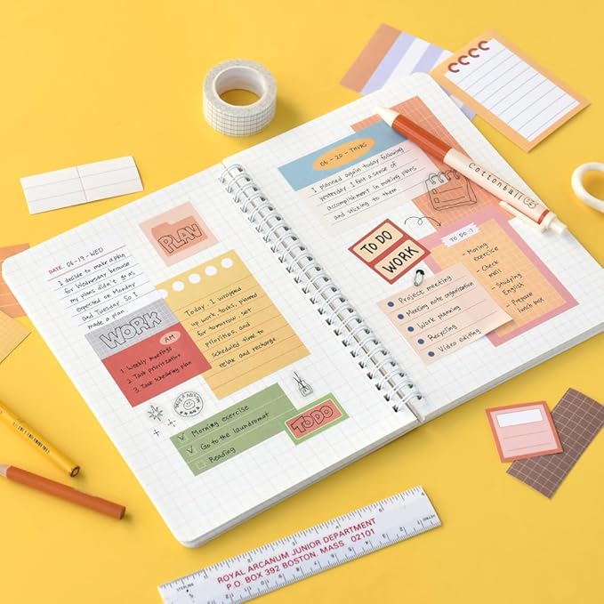 Monolike Plan Sticker Pack (102Pcs) - Variety Pack, Journal, Scrapbook, Waterproof, Fancy Sticker