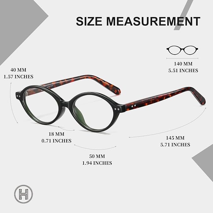 HAOLOTA Blue Light Blocking Glasses Women, Trendy Round Anti Eyestrain UV Glare TV Phone Computer Gaming Eyeglasses