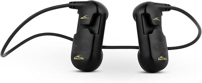 H2O Audio Sonar PRO IPX8 Waterproof Bone Conduction Headphones – Open-Ear MP3 Player with Playlist+ App for Bluetooth Streaming & Custom Playlists – 7hrs Battery for Swimming, Sports.