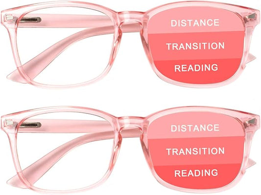 SIGVAN Progressive Multifocal Computer Glasses Women Men Blue Light Blocking Reading Glasses Spring Hinge Readers