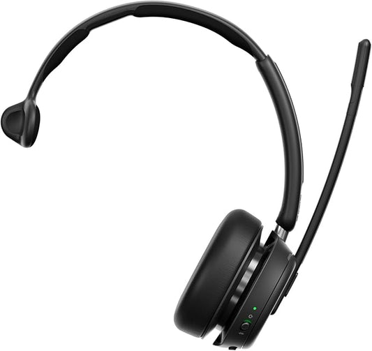 EPOS Impact 1030 Single-Sided Wireless Headset for PC with Noise-Canceling Mic, AI Voice Clarity, Super Wideband Audio, All-Day Comfort, Ideal for Office Professionals, Microsoft Teams Certified