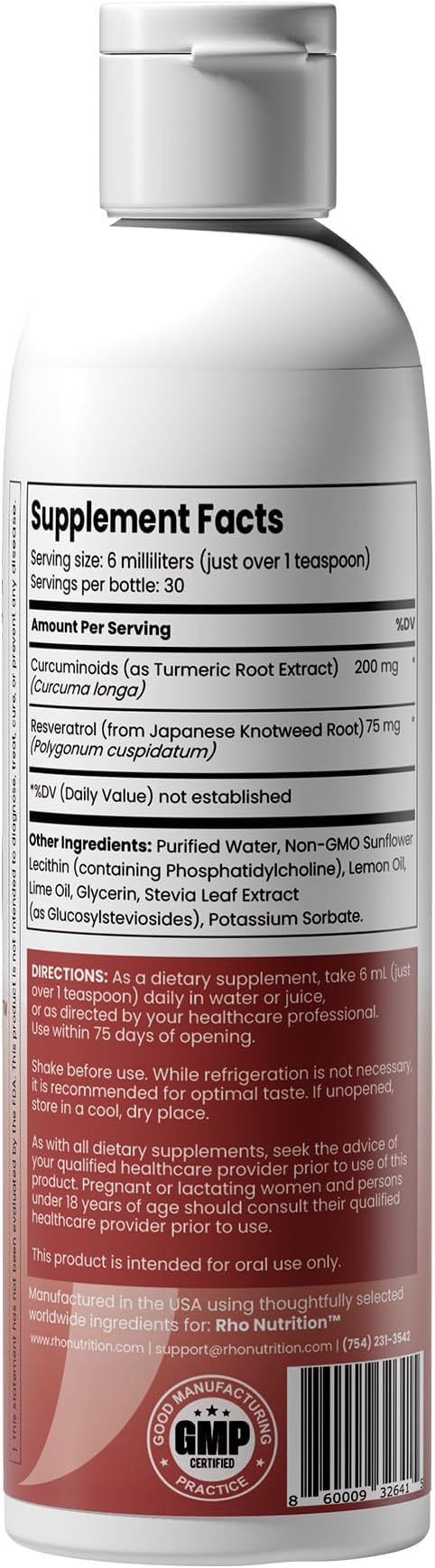 Liposomal Curcumin + Resveratrol (3 Pack) – Ultra High Absorption Liquid Curcumin Supplement – Promotes Joint Comfort, Mobility, Cellular Health and Overall Well-Being
