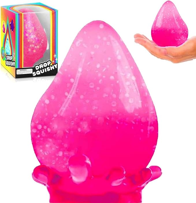 Dream Squishy Drop Stress Balls for Adults Fidget Toys Adults, Gel Filled Squishy Toys for Kids Stress Relief, Super Soft Toys to Ease Stress, Birthday, Christmas, Office, Stocking Stuffer Gift
