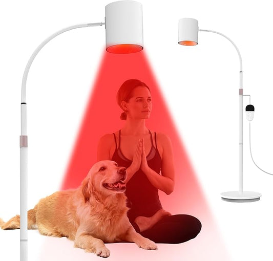 Red Light Therapy for Body with Stand, 660nm&850nm&940nm, COB Chip Designed, Infrared Light Therapy for Face, Knee, Back