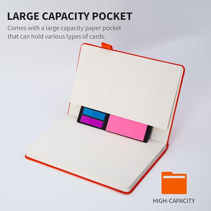 KaiRuiYing 3 Pack Lined Journal Notebooks for Work, 160 Pages, 5.5"x8.6", Hardcover, Colorful A5 Medium College Ruled, Journaling Notebooks for Notes-Taking, Fits for Office School Home