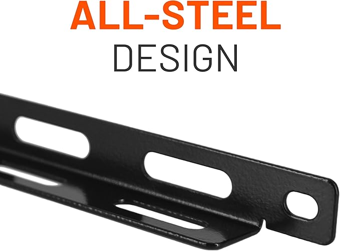 ECHOGEAR Rack Cable Management Tie Bar Kit - Includes 4X 1U Tie Bars, 24 Zip Ties, 8 Cage Nuts, & 8 Screws - Works with 19" Open Frame Racks & Enclosures