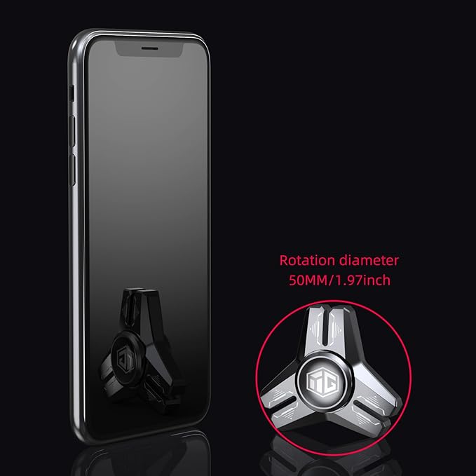 INNÔPLUS Fidget Spinner, Sturdy Stainess Steel Construction Metal Fidget Spinner, Hand Fidget Spinners, Delivers Smooth and Long Spin Times, for Stress Relief, Focus Enhancement, Anxiety Reduction