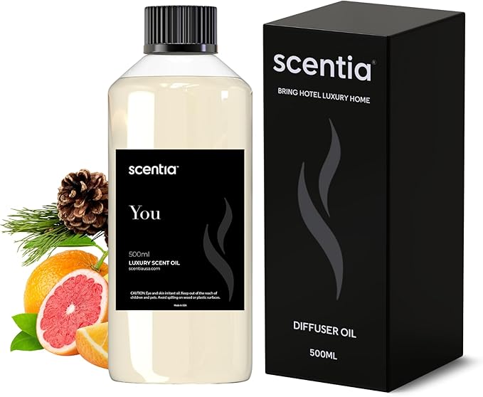 Fierce-Inspired Diffuser Oil - Scentia You Fragrance Oil Perfume Dupe - 500mL, 16.7 Fl oz Aromatherapy Diﬀusers and Humidifiers - A & F Inspired Natural Essential Scented Oil, Mothers Day Gift