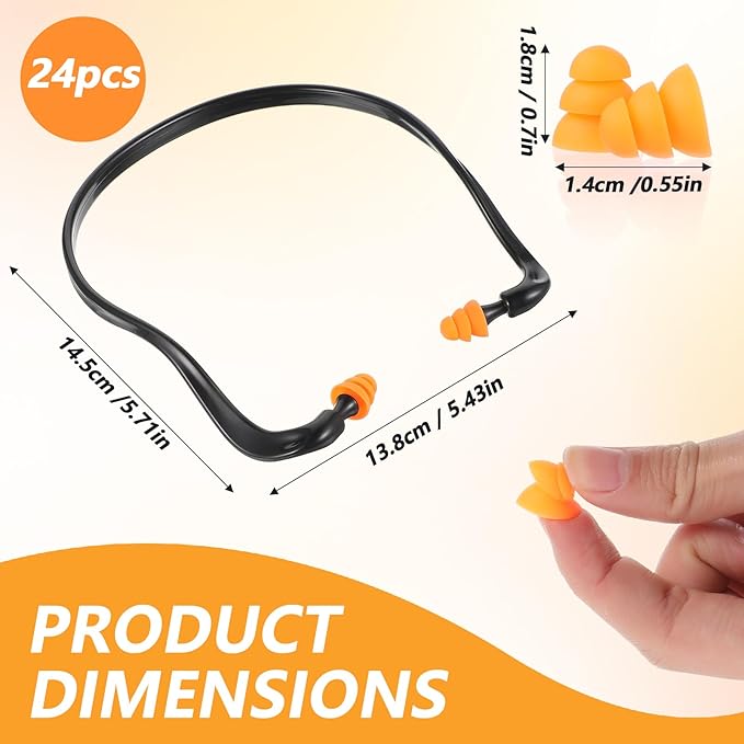 30 Pcs Banded Ear Plugs for Shooting Range Silicone Reusable Ear Protection Plugs Noise Cancelling Lightweight Earplug for Hearing Protection Sleeping Work Construction Concerts Reduction(Black)