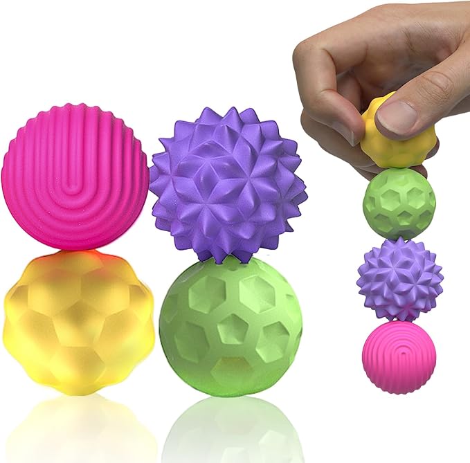 8 Pieces Fidget Toys Adults Magnetic Fidget Balls Silicone Magnetic Fidgets Anxiety Relief Items for Anxiety ADHD Portable Desk Toys for Office Travel Home Party Gift Class Prizes(Colorful, 8)