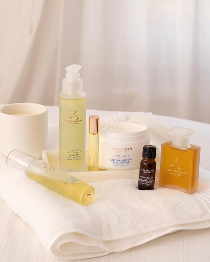 Aromatherapy Associates De-Stress Mind Rollerball. Premium Blend of Frankincense and Chamomile Essential Oils to Clear and Calm your Mind on the Go (0.34 fl oz)