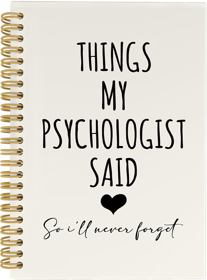 CUANFDDSF Psychology Gifts Notebook, Mental Health Therapy Journal Notebooks for Women, Psychologist Gifts for Women,Writing Pads， Mental Health Therapist Hardcover Spiral Notebook 5.5x8.3 Inch