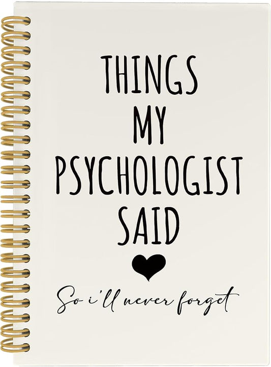 CUANFDDSF Psychology Gifts Notebook, Mental Health Therapy Journal Notebooks for Women, Psychologist Gifts for Women,Writing Pads， Mental Health Therapist Hardcover Spiral Notebook 5.5x8.3 Inch