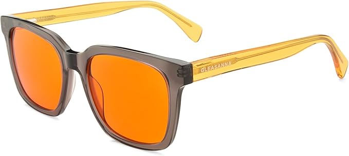 99.9% Blue Light Blocking Glasses for Men Women Anti-Fatigue Computer Gaming Glasses Stop Eyestrain Headaches