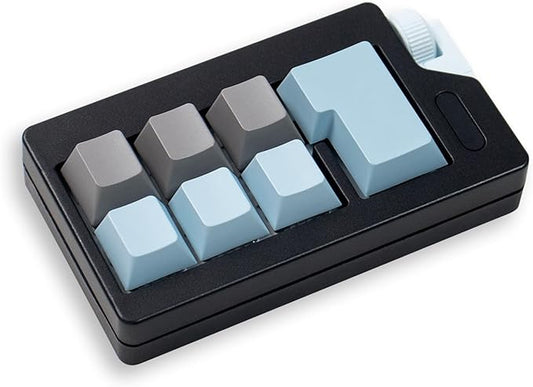 Keyboard Fidget Clicker Toy for Adults, Fidget Keyboards Sensory Fun Toys for Anxiety Decompression, Gift Christmas Ideal for Lover (Black Blue)