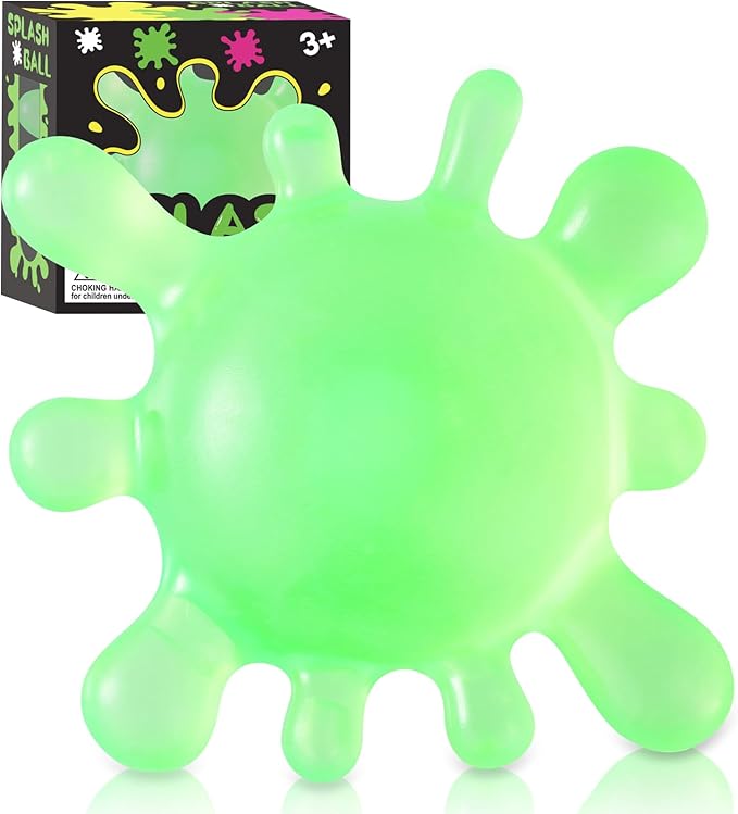 Fidget Toys Stress Balls for Kids, Splat-Tastic Squishy Toy, Stress Splat Toy, Squishies Anxiety Stress Relief, Ice Squishy Stress Cube Malt Sugar Balls, Sensory Ball for Kids with Autism