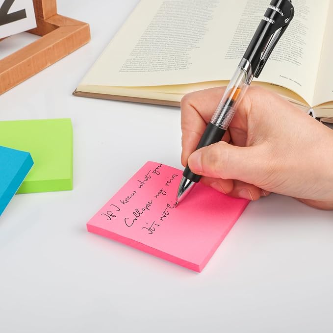 20 Pack Sticky Notes 3x3 Inches Sticky Note, Colorful Self-Stick Note Pads,Perfect for Office, Study, and Daily Life Organization,50 Sheets/pad