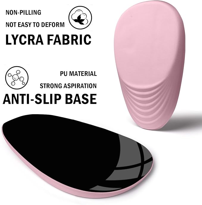 Ergonomic Mouse Pad with Wrist Rest Support,Mousepad Relief Carpal Tunnel Pain, Entire Memory Foam Mouse Pad with Non-Slip PU Base, Wireless Mouse Pad, Pink