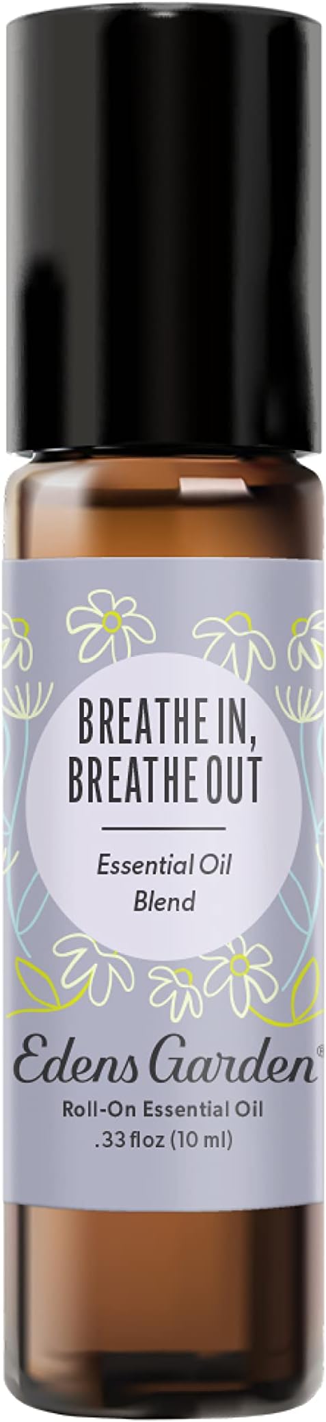 Edens Garden Breathe in, Breathe Out Essential Oil Roll-On Blend- 100% Pure Premium Grade, Natural, Therapeutic, Aromatherapy, Kid & Skin Safe, The Best for Health Pre-Diluted 10 ml (.33 fl oz)