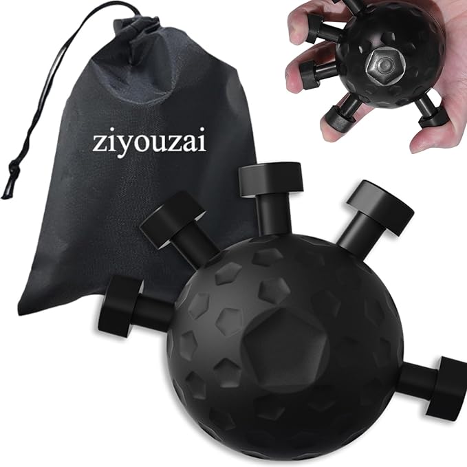 Hand Grip Strengthener 44-90LBS (Black) | Forearm Exerciser & Rehab Tool for Muscle Building, Physical Therapy & Guitar Training