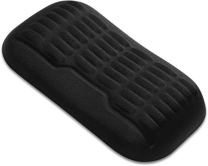 UnivoColors Ergonomic Mouse Wrist Rest,Latest 3.0 Wave Curve Design,High-Resilience Memory Foam Non-Slip Base,Reduces Wrist Fatigue,Ideal for Office Gaming & Long Hours of Use(Black)