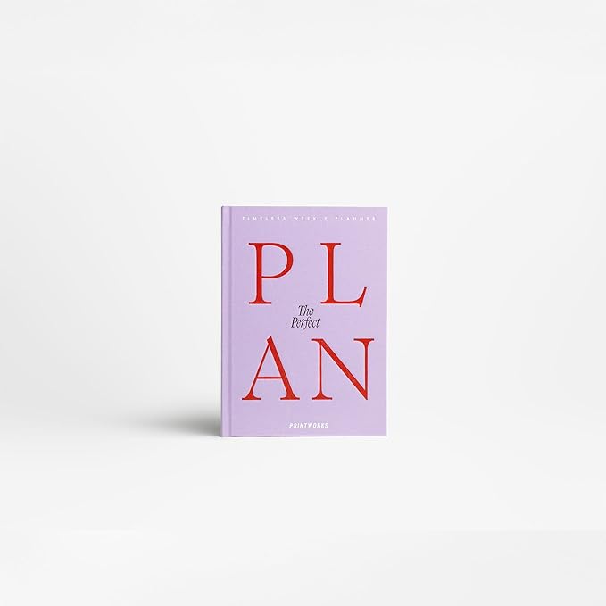 Weekly Planner, Violet – 6x9 Inch, 104 Pages - Undated Minimalist Agenda & To Do Organizer with Cloth Cover