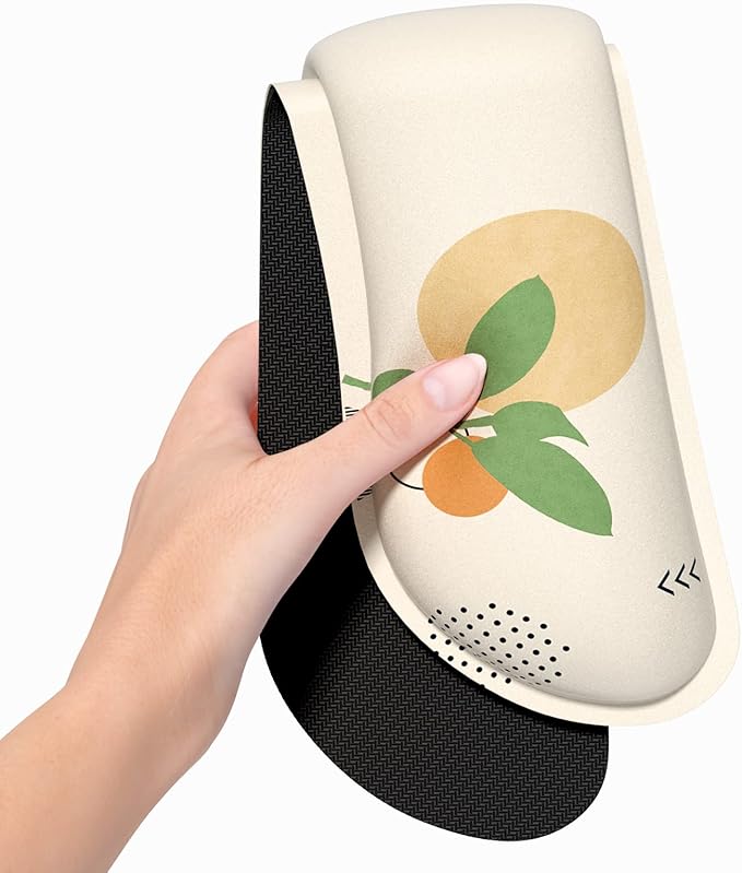 Dapesuom Enlarge Keyboard Wrist Rest, Memory Foam Wrist Cushion for Desk Mats Support, Typing Pain Relief Keyboard Mouse Pad Rests Set with Non-Slip Base for Gaming Laptop Office Computer, Painting