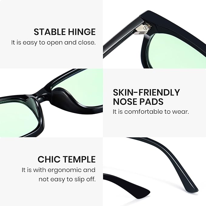 Cyxus Blue Light Glasses for Men Women Reduce Eye Strain UV Blocking for Computer Screen 8082