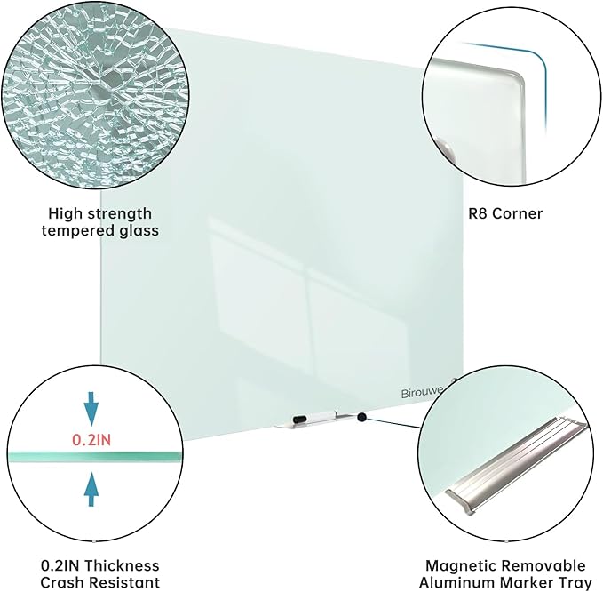 Glass Whiteboard 48 * 72Inches