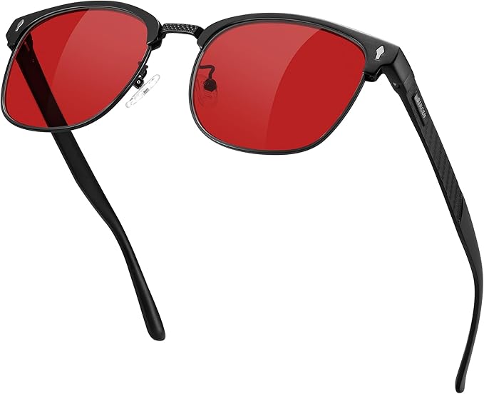 BIRCEN Blue Light Blocking Glasses: Al-Mg Metal Bluelight Computer Clear Glasses for Men Women Anti Eyestrain Office Home