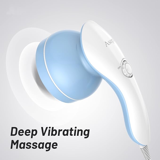 Cellulite Massager, Hand Held Deep Tissue Massager for Muscles, Back, Shoulder, Neck, Leg, Calf,Foot, Electric Percussion Body Massage Machine