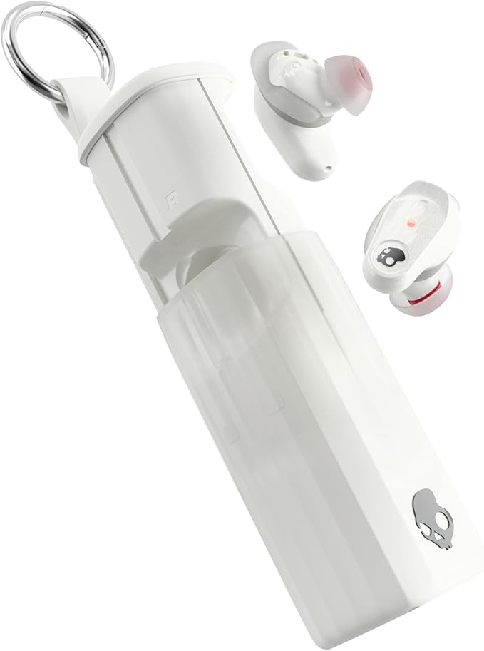 Skullcandy Method 360 ANC Wireless Earbuds, Sound by Bose, Bluetooth Headphones, Premium Noise Cancelling, Up to 40 Hrs Battery, Sweat and Water Resistant, Microphone for iPhone Android - Bone