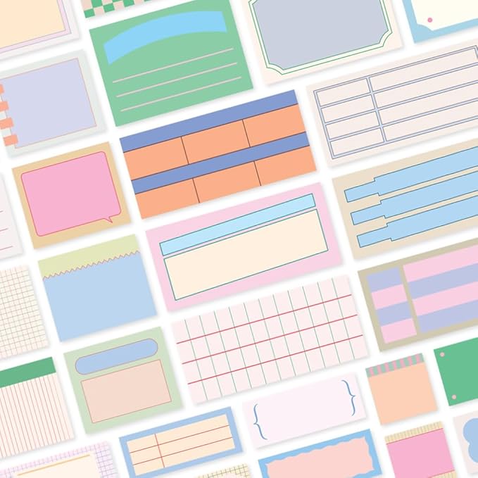 Monolike Message & Label Sticker Pack Series.2 (102Pcs) - Variety Pack, Journal, Scrapbook, Waterproof, Fancy Sticker