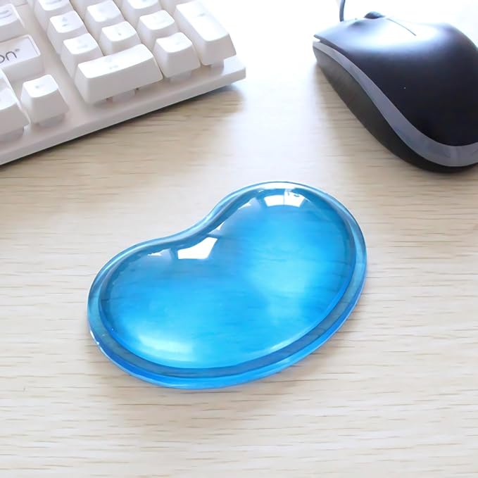 Ergonomic Gel Wrist Rest Pad for Mouse, Computer Mouse Wrist Support for Arm Pain Relief, Heart-Shaped Cute Hand Wrist Cushion for Home and Office Working Gaming Anti-Fatigu