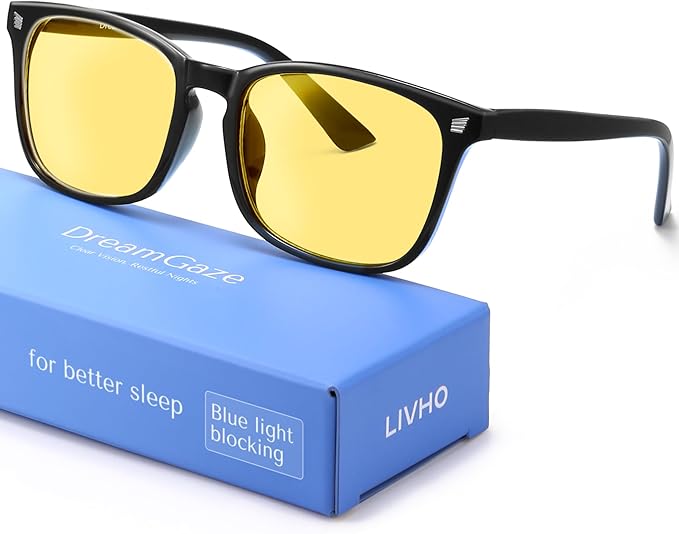 DreamGaze 99.9% Blue Light Blocking Glasses for Better Sleep - Anti Blue Light Glasses Men - Premium Computer Gaming Glasses