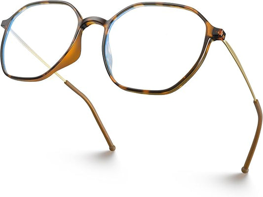 VISOONE Lightweight TR90 Blue Light Blocking Glasses Frame with Anti Glare Eye Protection for Women and Men RANE