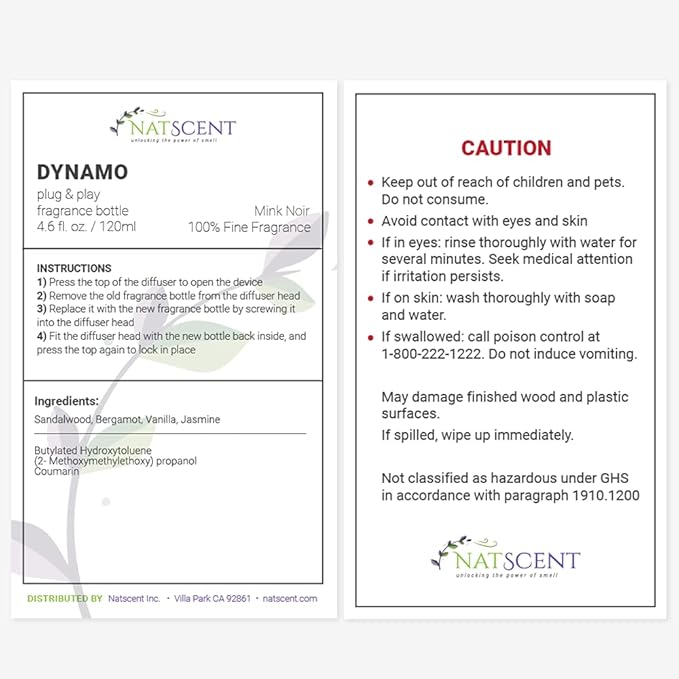 Mink Noir Essential Oils for Diffusers for Home, Nature-derived Vanilla Essential Oil, Long-Lasting & Family-Friendly Diffuser Oils Scents, IFRA Certified, Cold Air & Ultrasonic - 4 oz