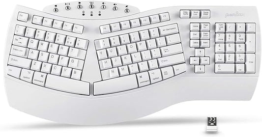Perixx Periboard-612 Wireless Ergonomic USB Split Keyboard, US English Layout
