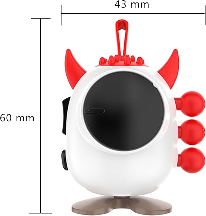 Fidget Toy Cubes with Cute Ears - Stress Relief for All Ages, Ideal for Office, School, and Home (Red)