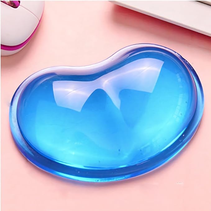 Ergonomic Gel Wrist Rest Pad for Mouse, Computer Mouse Wrist Support for Arm Pain Relief, Heart-Shaped Cute Hand Wrist Cushion for Home and Office Working Gaming Anti-Fatigu