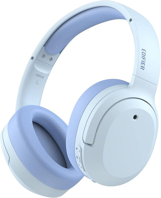 Edifier W820NB Plus Over-Ear Active Noise Cancelling Headphones, Clear Calls with Deep Noise Reduction,Bluetooth Headphones with LDAC for Hi Res Wireless Audio Comfortable Fit,Bluetooth 5.2, Blue