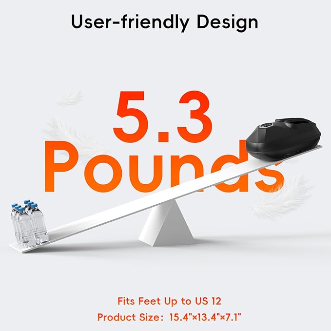 Howdy Foot Massager with Heat for Plantar Fasciitis, Heated Shiatsu Feet Massager for Neuropathy, 2025 Christmas Gift for Women Men Mom Dad